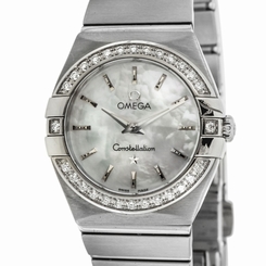 Omega Constellation Mother of Pearl Diamond Ladies Watch 123.15.24.60.05.001