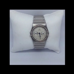 Omega Chronograph "Constellation" Stainless...Men's Factory Diamond Bezel