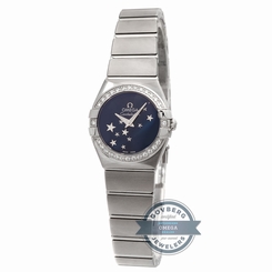 Omega Constellation 123.15.24.60.03.001 Quartz 24mm Steel Diamonds Ladies Watch 7612586236808
