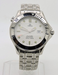Omega Seamaster Quartz White Dial Stainless Steel 39mm 2542.20.00 W/ Box &papers