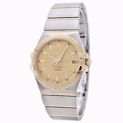 Omega 123.20.35.20.08.001 Constellation Men Co-Axial 35MM Gold Watch New in Box 7612586179778