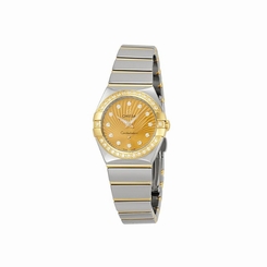 OMEGA WOMEN'S 24MM STEEL BRACELET & CASE QUARTZ ANALOG WATCH 12325246058002