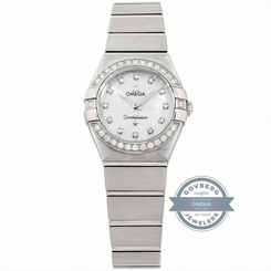Omega Constellation 123.15.24.60.55.005 Quartz Steel MOP Diamonds Ladies Watch