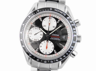 Pre-Owned OMEGA Speedmaster Date All SS Black Dial Men's Auto Watch 3210.51, MR