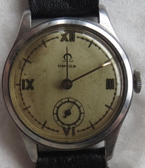 Fake AAA Omega Militar mens wristwatch steel case load manual cal. 23,7 31 mm. in diam. Watch