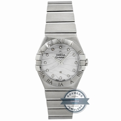 Omega Constellation 123.10.27.60.55.003 Quartz Steel MOP Diamonds Ladies Watch 7612586248382