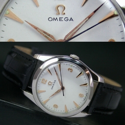 OMEGA Cal. 420 Winding Swiss Made 1950s Vintage Steel Mens Watch 2650-4 SC