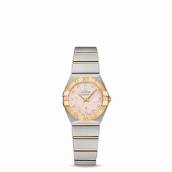 OMEGA WOMEN'S CONSTELLATION DIAMOND 24MM QUARTZ WATCH 123.20.24.60.57.004
