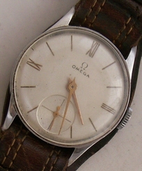 Omega Military wristwatch Steel Case 29 mm. in diameter load manual