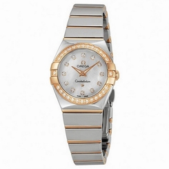 OMEGA WOMEN'S CONSTELLATION DIAMOND 24MM QUARTZ WATCH 123.25.24.60.55.005