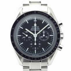 Pre-Owned OMEGA Speedmaster Pro Black Dial SS Mens Hand-Winding Watch 3570.50,MR 7612586030420