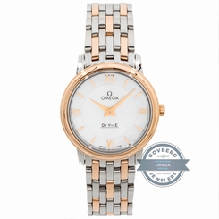 Omega De Ville Prestige 424.20.27.60.05.002 Quartz Steel Gold MOP Ladies Watch 7612586245497