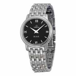 New Omega De Ville Prestige Black Dial Ladies Watch 424.10.27.60.01.001 7612586231827
