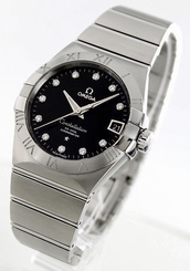 Omega 123.10.38.21.51.001 Constellation Co-Axial 38MM Diamond Watch - New in Box