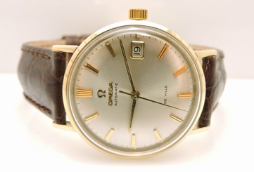 Vintage Omega Seamaster De Ville Watch Yellow Gold 14 Karat Automatic 35mm
