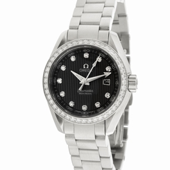 Omega Seamaster Aqua Terra Quartz Diamond Steel Ladies Watch 231.15.30.61.56.001