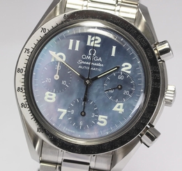 Pre-Owned OMEGA Speedmaster Automatic Blue Shell Men's Wristwatch 3502.73, ML