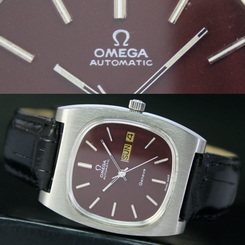  OMEGA Geneve 1022 Vintage 1974s Automatic Quick Set Day Date Steel Mens Watch