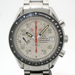 Pre-Owned OMEGA Speedmaster Mark 40 SS Silver Dial Men's Auto Watch 3513.33, MR