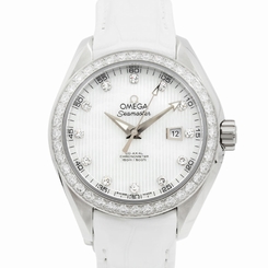 Omega Seamaster Aquaterra Diamond Steel Strap Ladies Watch 231.18.34.20.55.001