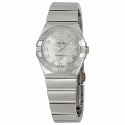 OMEGA WOMEN'S 27MM GOLD PLATED BRACELET STEEL CASE QUARTZ WATCH 12310276055002