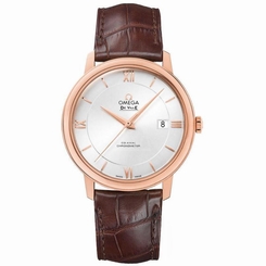OMEGA MEN'S DE VILLE 39.5MM LEATHER BAND AUTOMATIC WATCH 424.53.40.20.02.001