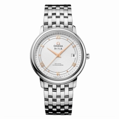 OMEGA MEN'S DE VILLE 36.8MM STEEL BRACELET AUTOMATIC WATCH 424.10.37.20.02.002