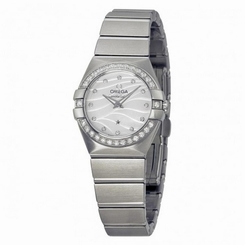 OMEGA WOMEN'S CONSTELLATION DIAMOND 24MM QUARTZ WATCH 123.15.24.60.55.006