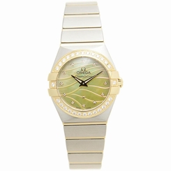 OMEGA WOMEN'S CONSTELLATION DIAMOND 24MM QUARTZ WATCH 123.25.24.60.57.001