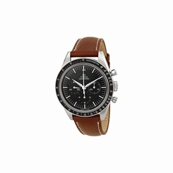 311.32.40.30.01.001 Omega Speedmaster Moonwatch Black Dial Brown Leather Mens Wa 245784516358