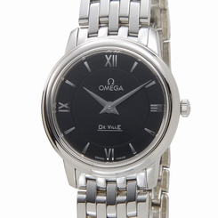 New OMEGA De Ville Prestige SS Black Dial Women's Watch 424.10.27.60.01.001, MR 7612586231827