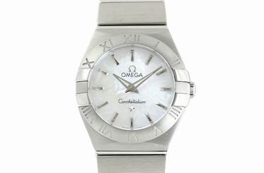 Pre-Owned Omega Constellation SS White Dial Women's Watch 123.10.24.60.05.001,MR 7612586177248