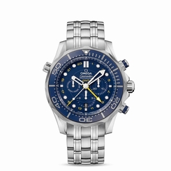 OMEGA MEN'S SEAMASTER 44MM STEEL BRACELET AUTOMATIC WATCH 212.30.44.52.03.001