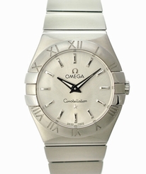 Pre-Owned OMEGA Constellation SS Silver Dial Womens Watch 123.10.27.60.02.001,MR 7612586178993