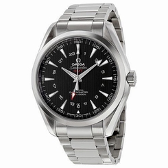 Omega Seamaster Aqua Terra GMT Automatic Black Dial Stainless Steel Mens Watch 2