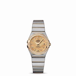 OMEGA WOMEN'S CONSTELLATION DIAMOND 27MM AUTOMATIC WATCH 123.25.27.20.58.001