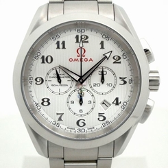 Pre-owned Omega 231.10.44.50.02.001 Seamaster Olympic Timeless Collection,AS