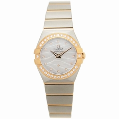 OMEGA WOMEN'S CONSTELLATION 24MM STEEL CASE QUARTZ WATCH 123.25.24.60.55.012