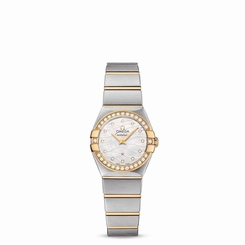 OMEGA WOMEN'S CONSTELLATION DIAMOND 24MM QUARTZ WATCH 123.25.24.60.55.011