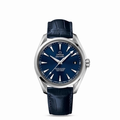 OMEGA MEN'S SEAMASTER 41.5MM LEATHER BAND AUTOMATIC WATCH 231.13.42.21.03.001