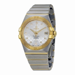 OMEGA MEN'S CONSTELLATION DIAMOND 35MM AUTOMATIC WATCH 123.20.35.20.52.004