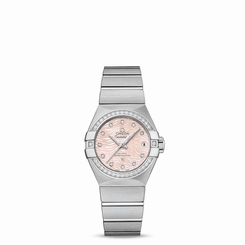 OMEGA WOMEN'S CONSTELLATION DIAMOND 27MM AUTOMATIC WATCH 123.15.27.20.57.002