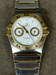 Mens Omega Constellation two tone day date