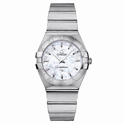 NEW Omega Constellation Mop White Steel 27mm Ref 123.10.27.60.05.001 7612586179006