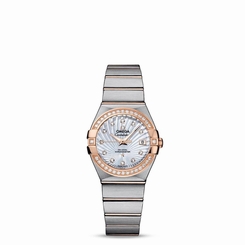 OMEGA WOMEN'S CONSTELLATION DIAMOND 27MM AUTOMATIC WATCH 123.25.27.20.55.001