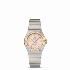 OMEGA WOMEN'S CONSTELLATION DIAMOND 27MM AUTOMATIC WATCH 123.25.27.20.57.005