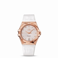 OMEGA WOMEN'S CONSTELLATION DIAMOND 35MM QUARTZ WATCH 123.53.35.60.52.001