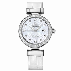 NEW OMEGA De Ville Ladymatic Co-Axial Steel and Diamonds Ref 425.38.34.20.55.001