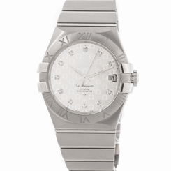 Omega Constellation Auto Silver Logo Dial Steel Mens Watch 123.10.35.20.52.002