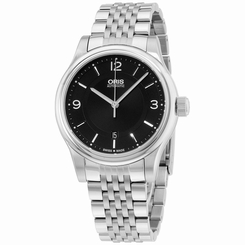 Oris Clasic Black Dial Stainless Steel Men's Watch 73375944034MB